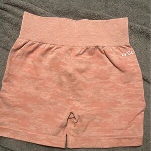 AYBL Pink Camo Shorts with Butt Scrunch